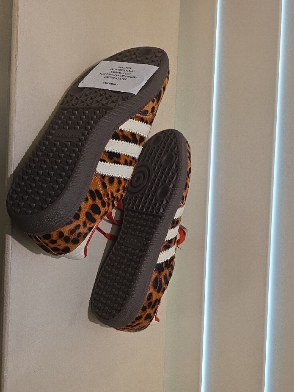 New Leopard Print Sneakers with Red Accents - Picture 5 of 6